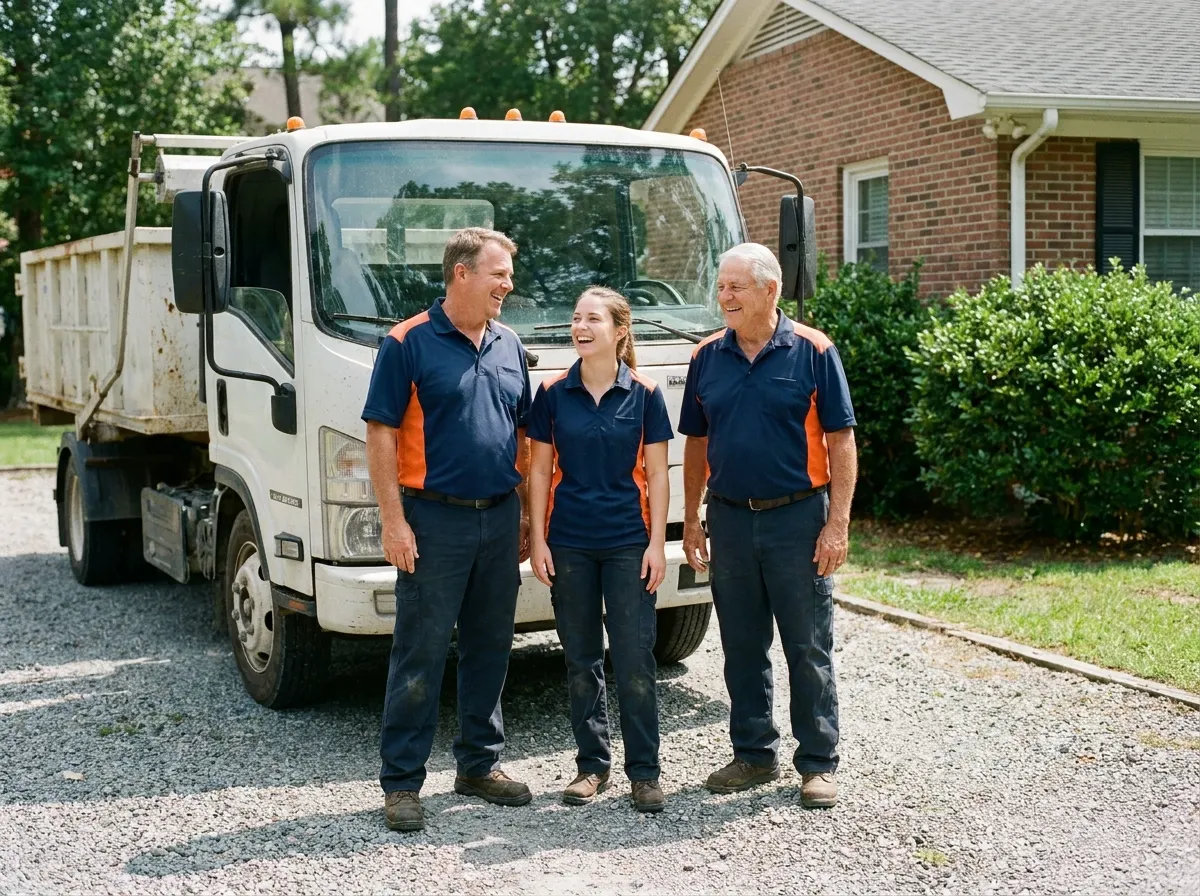 Riverwalk Dumpster Rental dumpster rental service team in Wilmington, NC